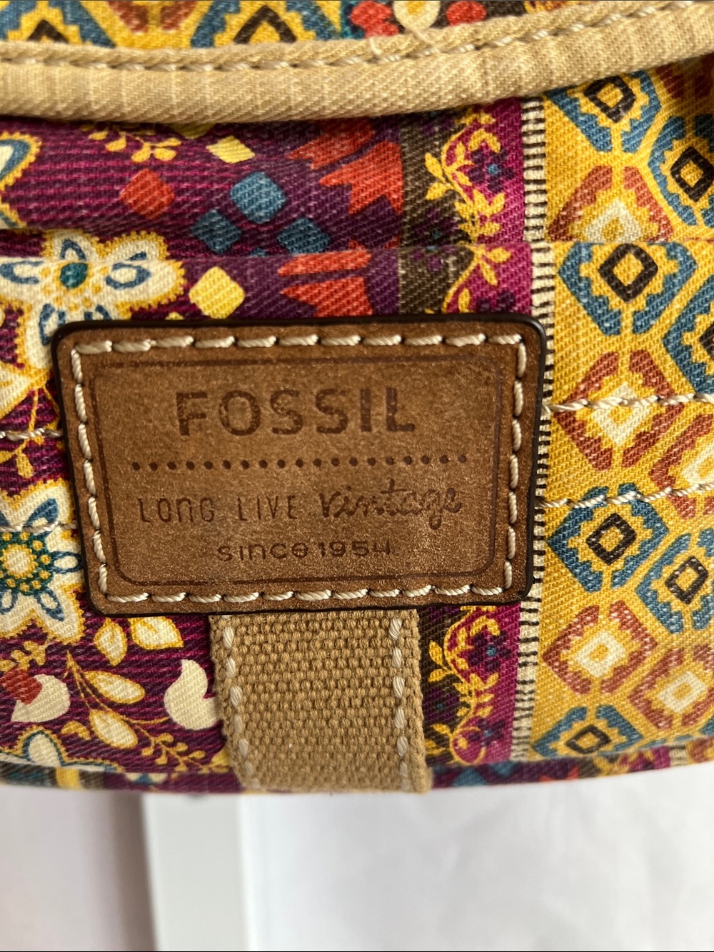 Fossil Multicolor Quilted Patchwork Crossbody Bag - Picture 4 of 16